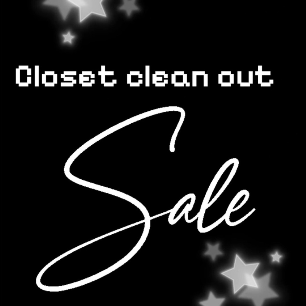 Closet Clean Out Sale Poster